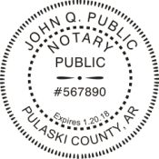 Arkansas PSI Notary Stamp