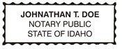 Idaho Rec Notary Stamp