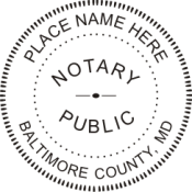 Pre-Inked Maryland Notary
