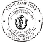 Massachusetts Self-Inking Notary