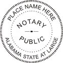 Pre-Inked Alabama Notary