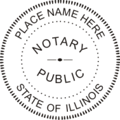 Pre-Inked Illinois Notary