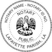 Pre-Inked Louisiana Notary Stamp