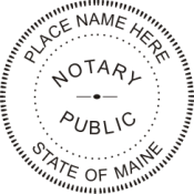 Pre-Inked Maine Notary Stamp