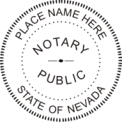 Pre-Inked Nevada Notary