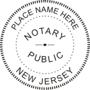 Pre-Inked New Jersey Notary
