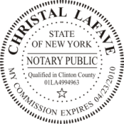 Pre-Inked New York Notary