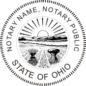 Pre-Inked Ohio Notary