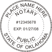 Pre-Inked Oklahoma Notary
