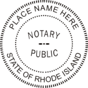 Pre-Inked Rhode Island Notary
