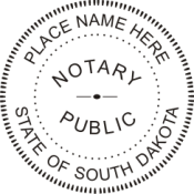 Pre-Inked South Dakota Notary