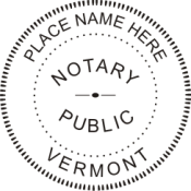 Pre-Inked Vermont Notary