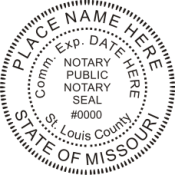 New! Pre-Inked Missouri Notary