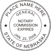 Pre-Inked Nebraska Notary