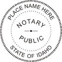 Pre-Inked Idaho Notary 