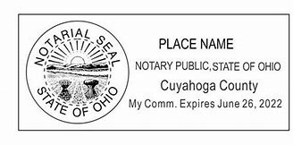Ohio Notary Rectangle Stamp