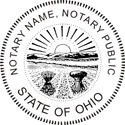 Ohio Self-Inking Round Notary