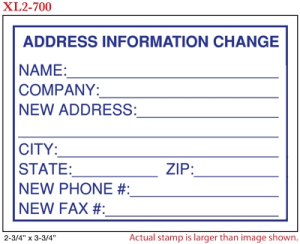 XL2-700 - XL2-700 Large Pre-Inked Stamp